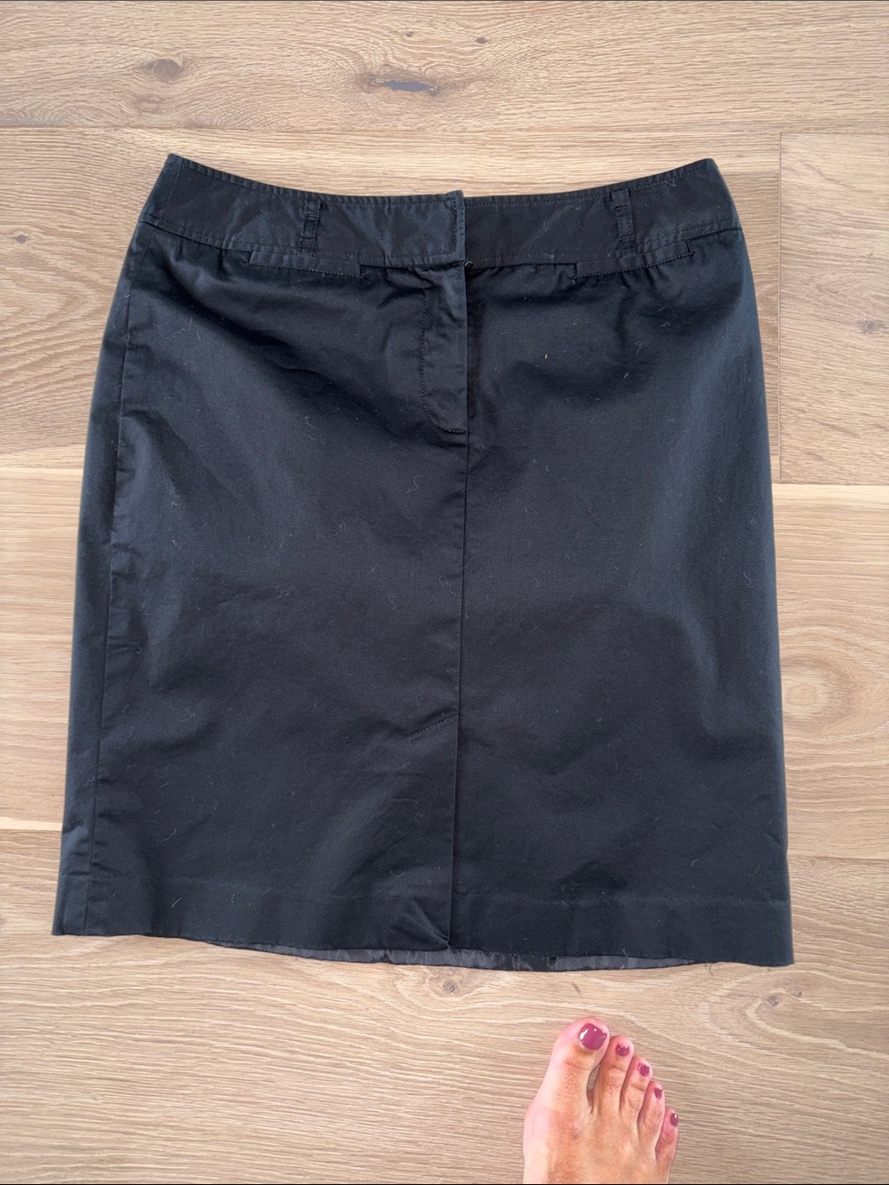 LOFT Black Tailored Pencil Skirt